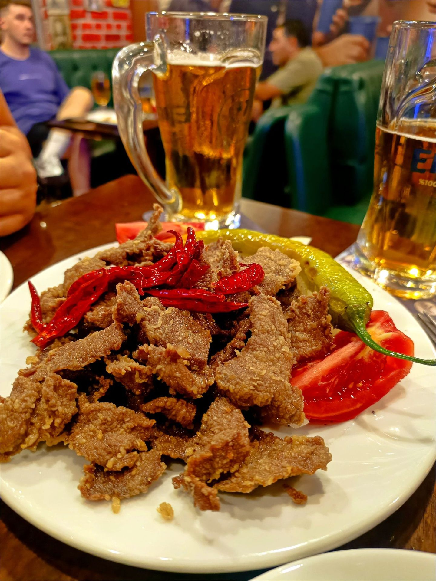 Çıtır ciğer ve soğuk bira
